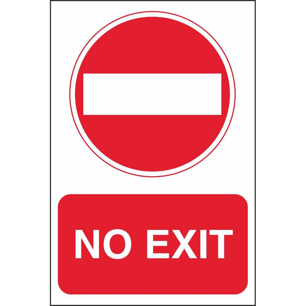 No Exit Signage At Marion Akers Blog