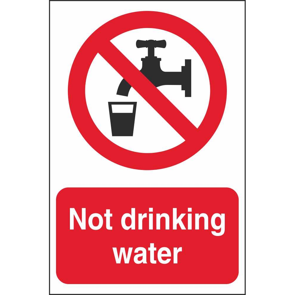 Not Drinking Water Safety Signs Prohibitory Farm Safety Signs