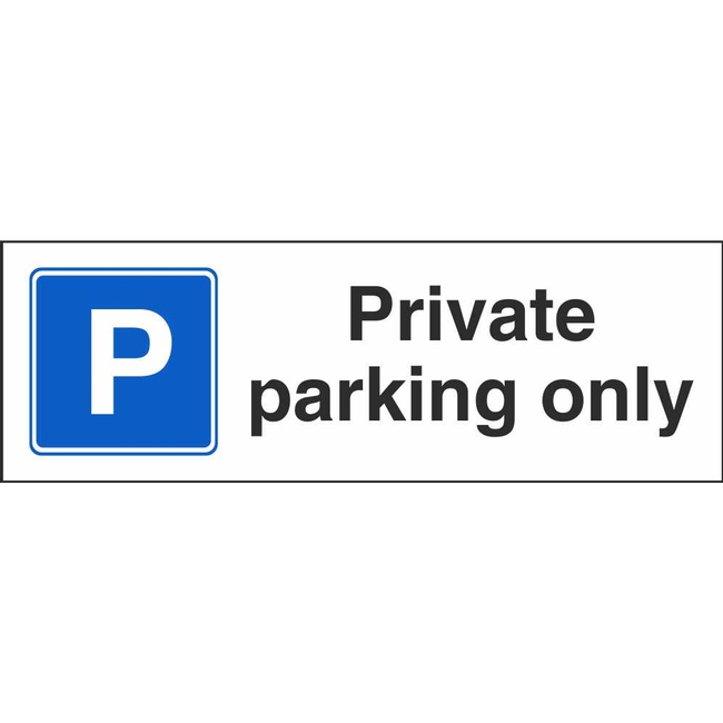 Private Parking Only Parking Control Sign