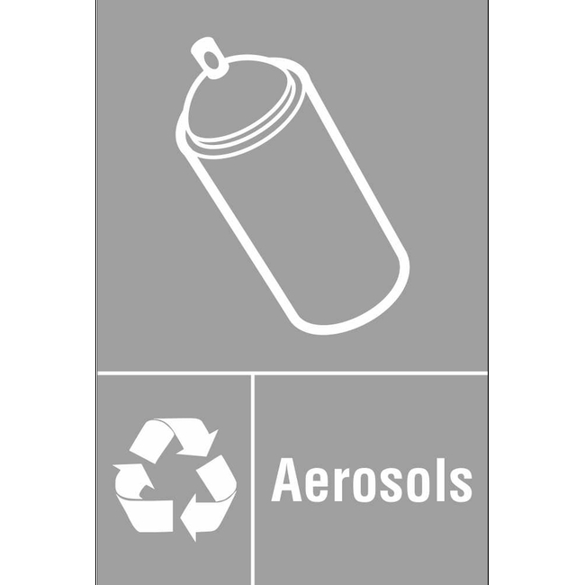 Aerosols Metal Recycling Sign