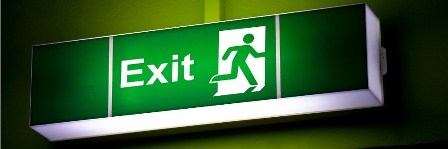 photoluminescent exit signs