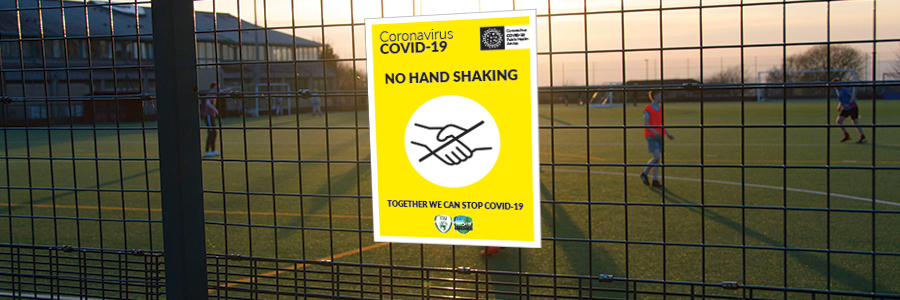covid 19 sports signs gaa rugby soccer