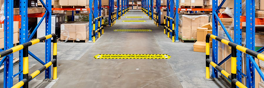 social distancing floor stickers for supermarkets