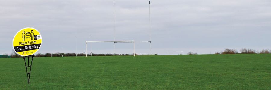 social distancing signs for sports clubs