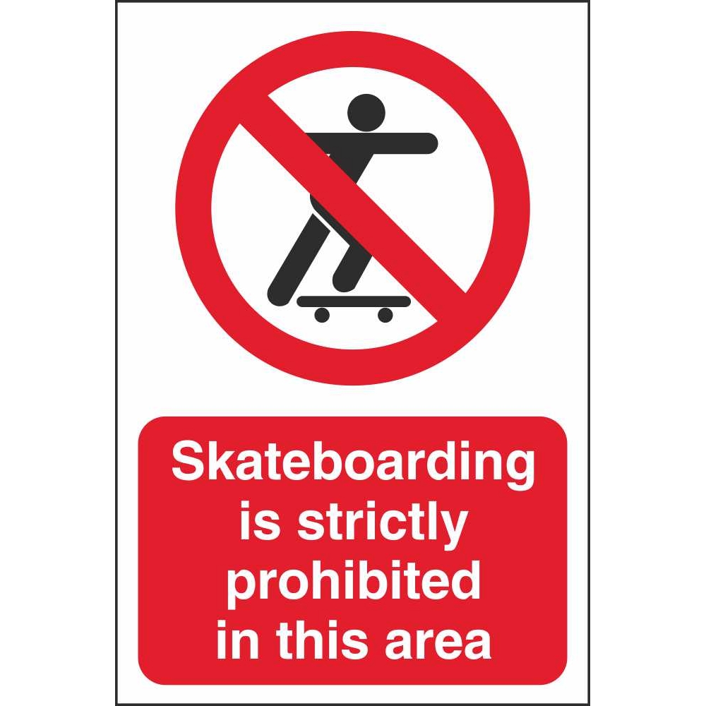 Skateboarding Is Prohibited In This Area Community Safety ...