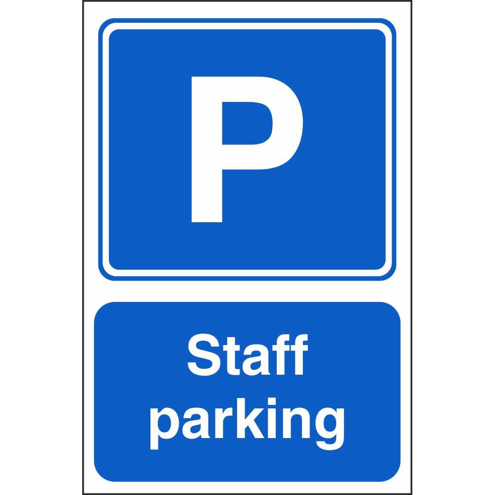 Staff Parking Signs Mandatory Construction Safety Signs Ireland