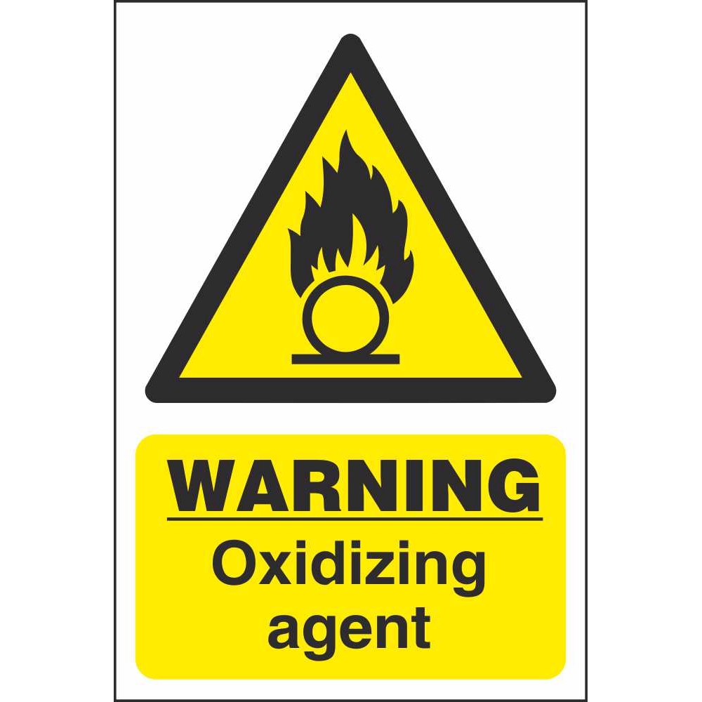 Oxidising Agent Chemical Warning Signs Dangerous Goods Safety Signs