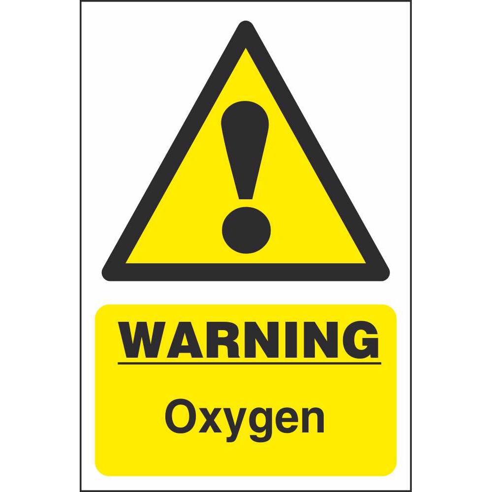 Oxygen Chemical Warning Signs | Dangerous Goods Safety Signs Ireland