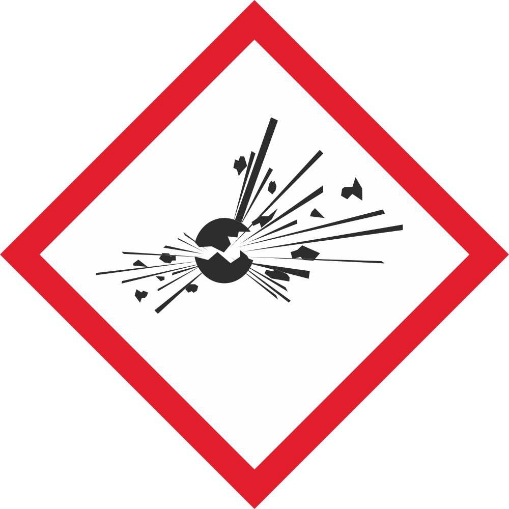 GHS Explosive Pictogram Hazard Adhesives Dangerous Goods Signs