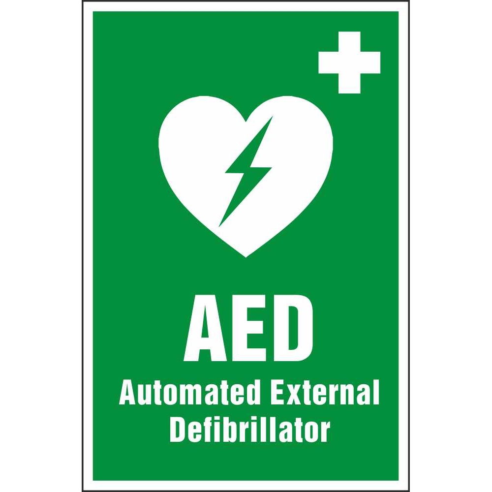 AED Automated External Defibrillator Safe Condition Safety Signs