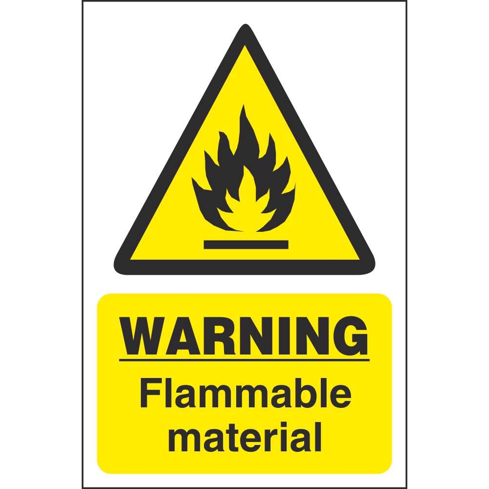 Warning Flammable Material Farm Signs Hazard Farm Safety Signs