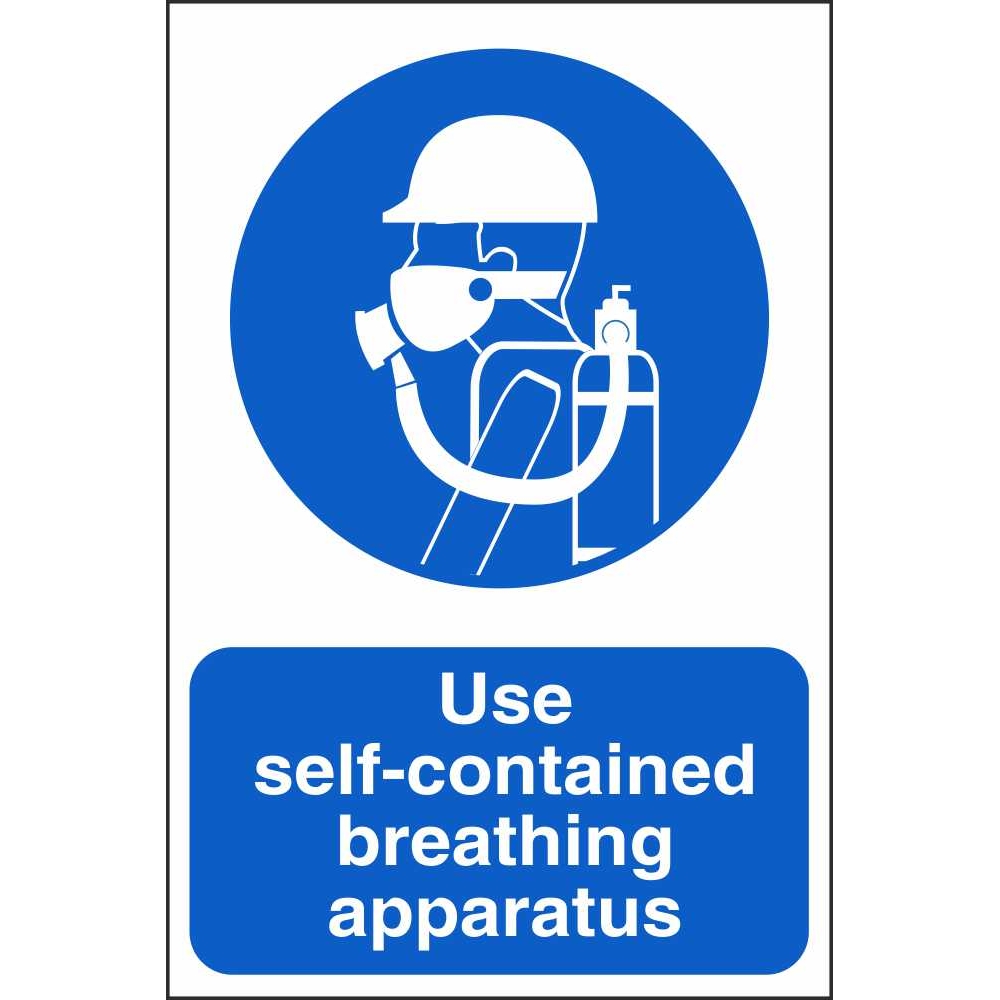 Use Self Contained Breathing Apparatus Mandatory Farm Safety Signs
