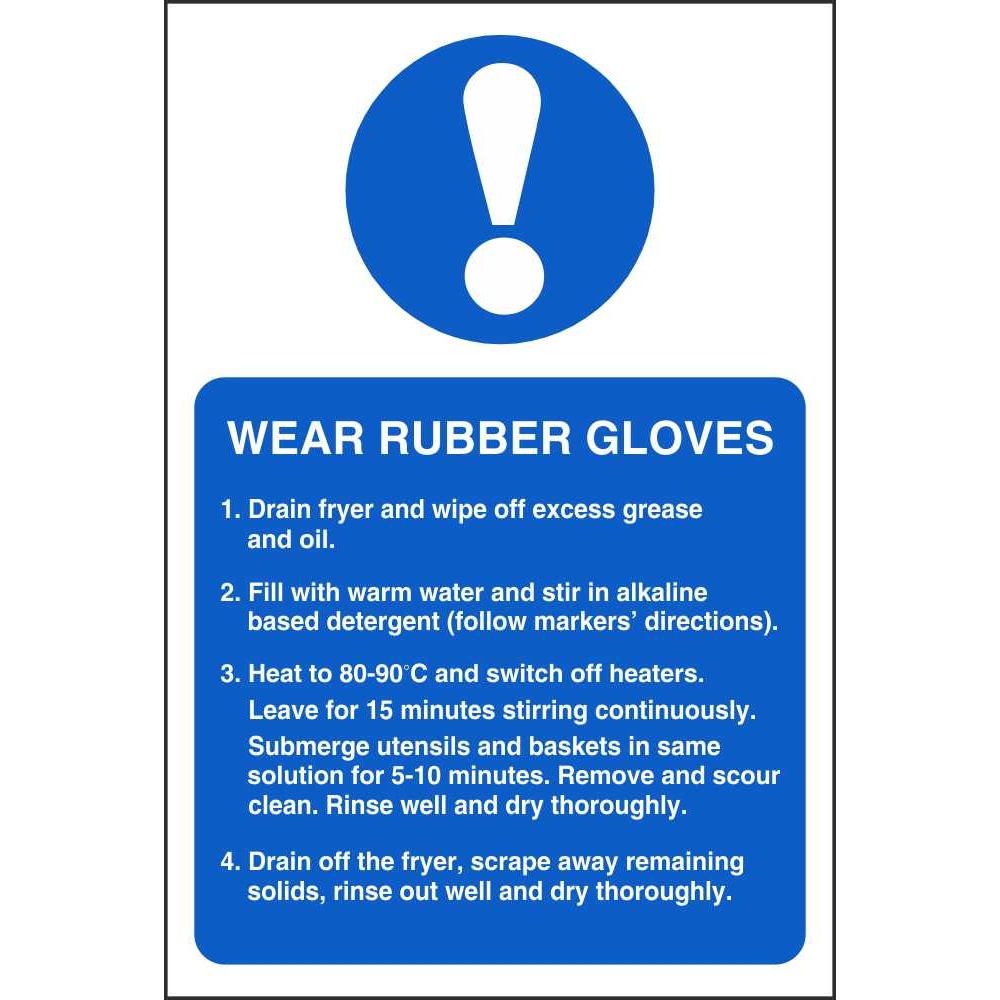Wear Rubber Gloves Mandatory Signs | Food Hygiene Safety Signs Ireland
