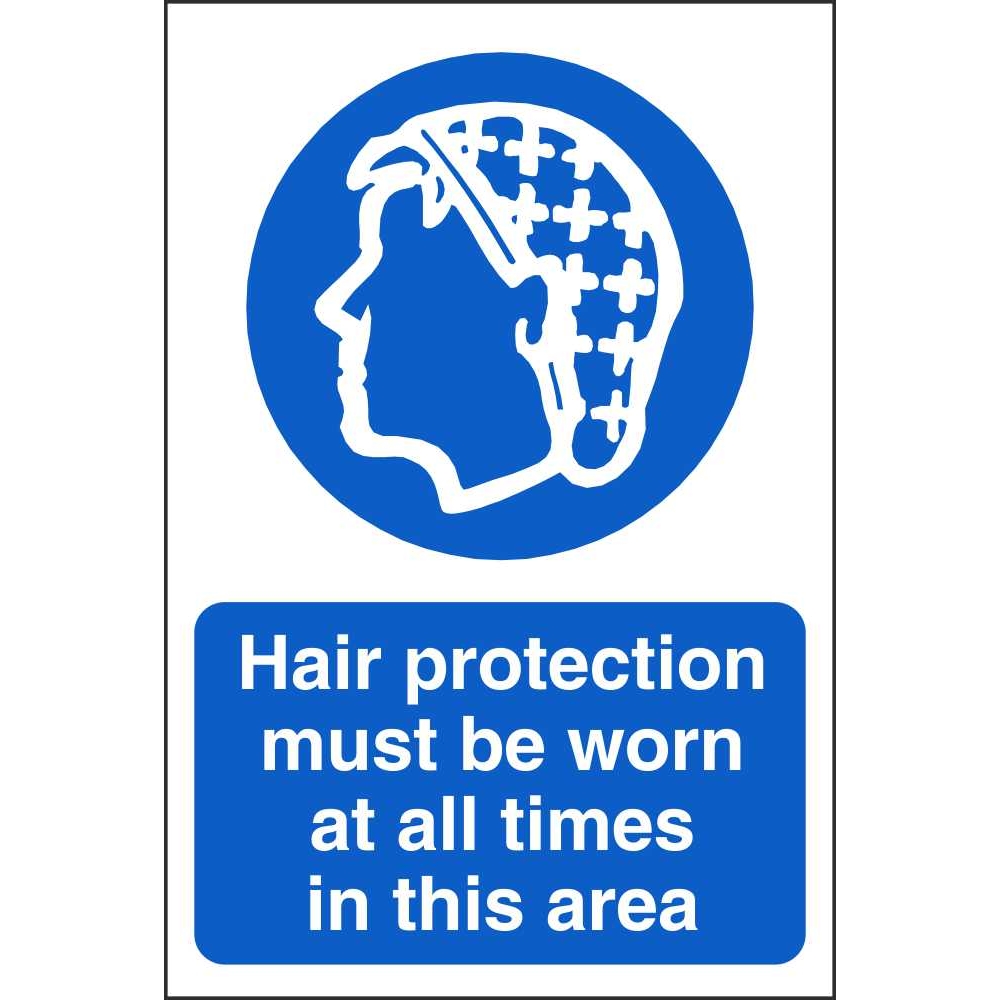 Hair Protection Must Be Worn Mandatory Signs Food Hygiene Signs