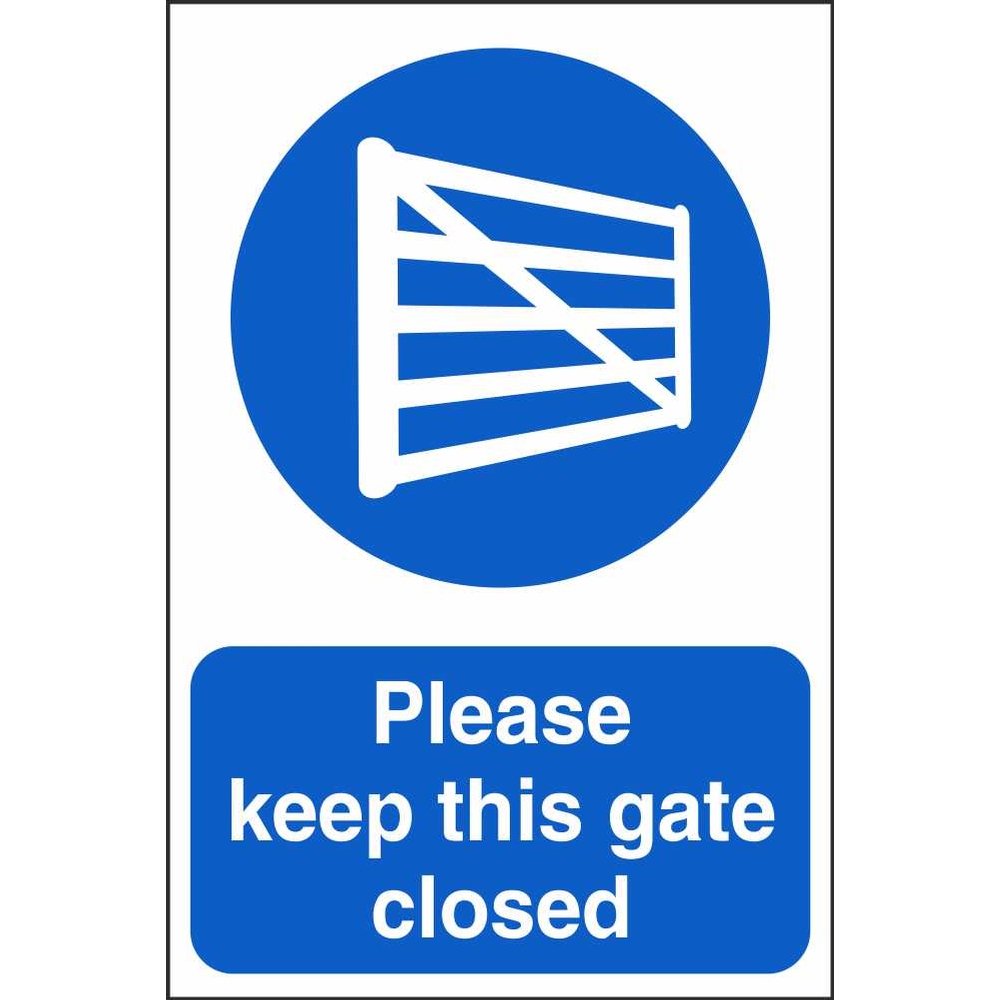 Please Keep This Gate Closed Signs Mandatory Workplace Safety Signs
