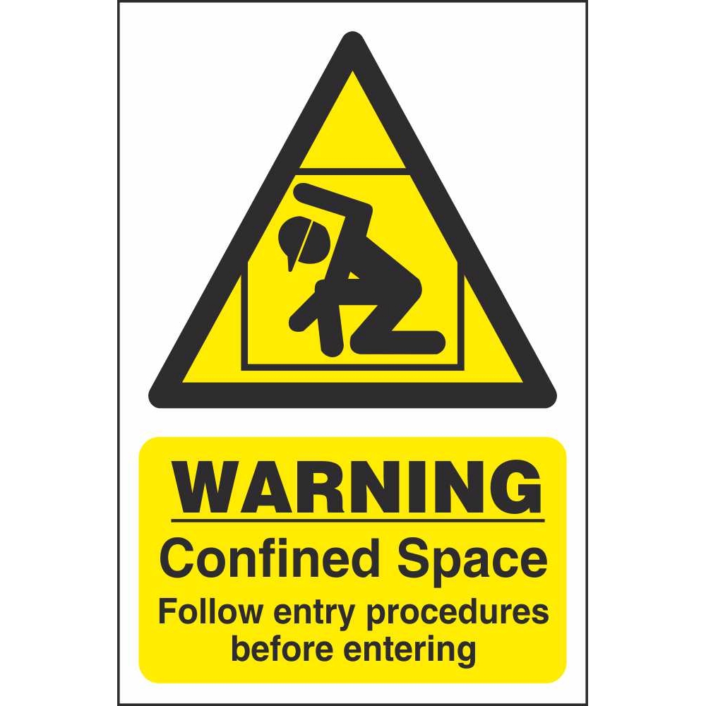 Confined Space Follow Entry Procedures Before Entering Hazard Workplace
