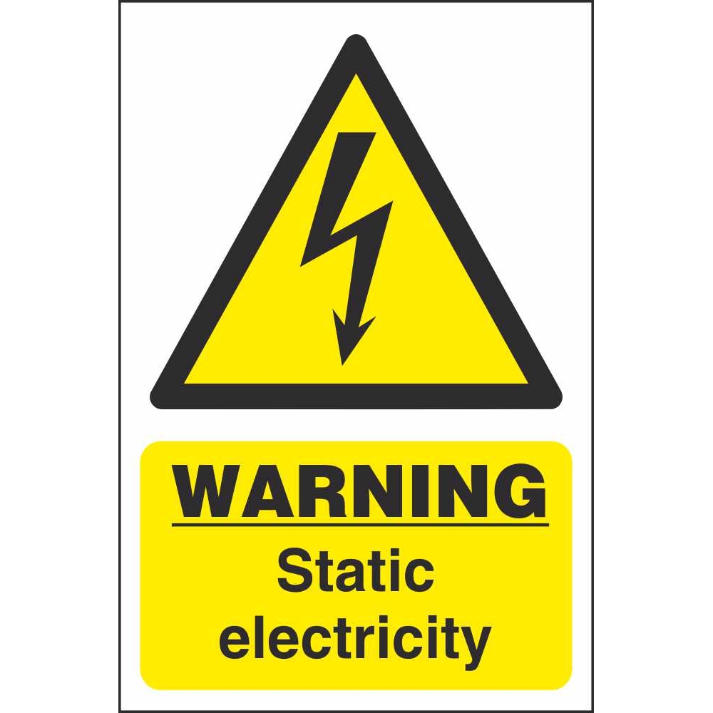 Warning Static Electricity Signs Electrical Industrial Safety Signs