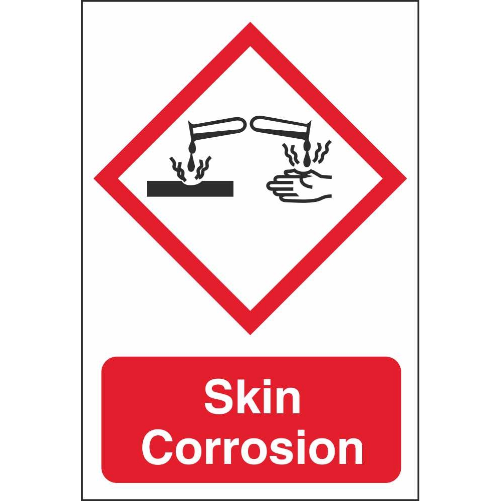 Skin Corrosion GHS Signs GHS Health Hazard Industrial Safety Signs