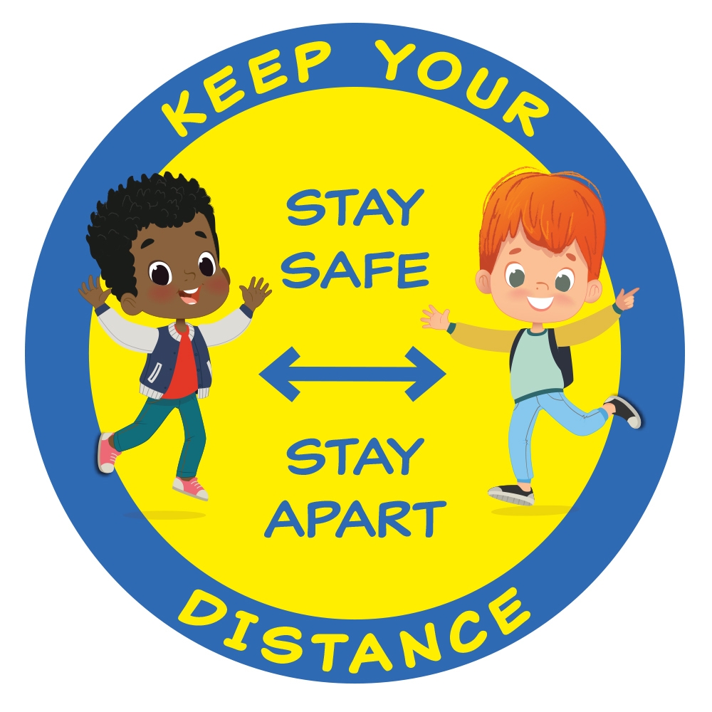 wallpapers Keep Your Distance Clipart keep your distance floor sticker boys