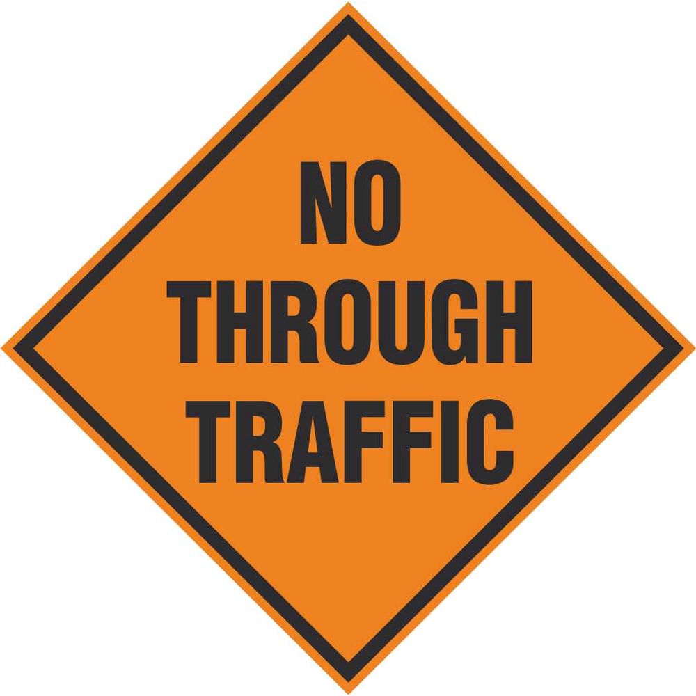 No Through Traffic Signs Roadworks Safety Signs Ireland PD Signs