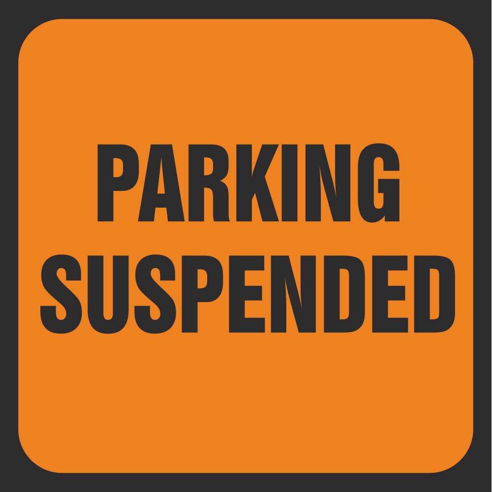 Parking Suspended Signs Road Traffic Management Safety Signs Ireland