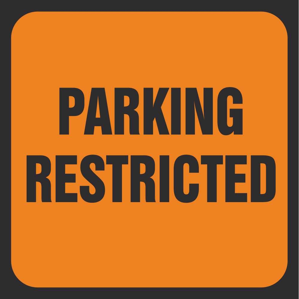 Parking Restricted Signs Road Traffic Management Safety Signs