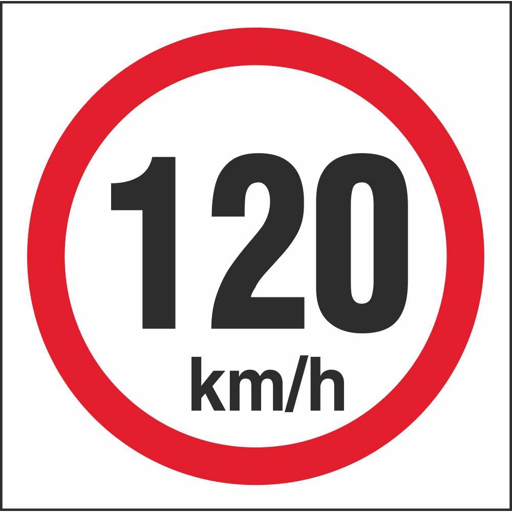 RUS 039 Speed Limit 120km h Regulatory Traffic Road Safety Signs