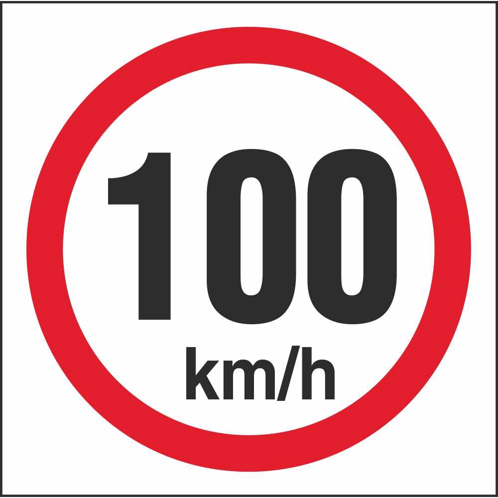 RUS 040 Speed Limit 100km/h | Regulatory Traffic Road ...