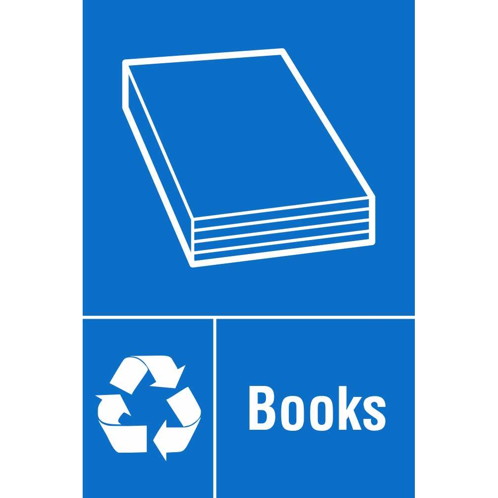 Books Paper Waste Recycling Signs Environmental Safety Signs Ireland