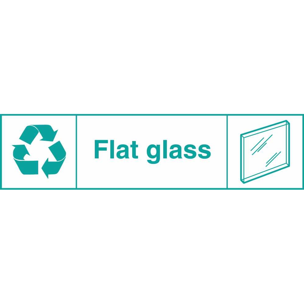 Flat Glass Landscape Waste Recycling Signs Environmental Safety Signs