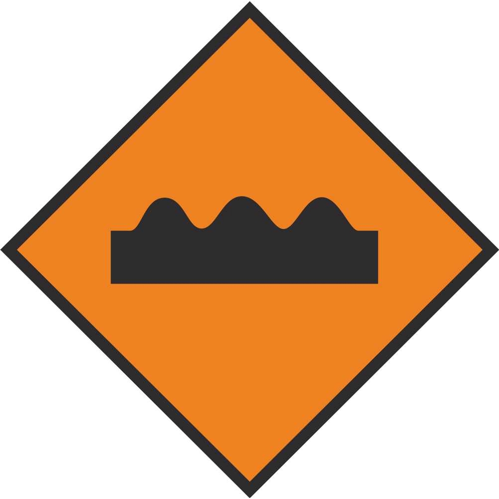 WK 071 Uneven Surface Roadworks Safety Signs Ireland PD Signs