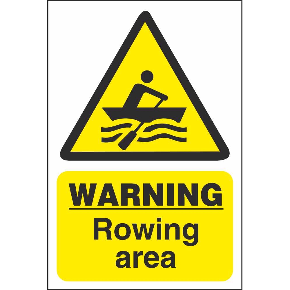 Warning Rowing Area Signs Water Hazard Safety Signs Ireland