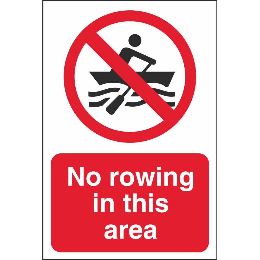 No Rowing Signs Prohibitory Water Safety Signs Ireland