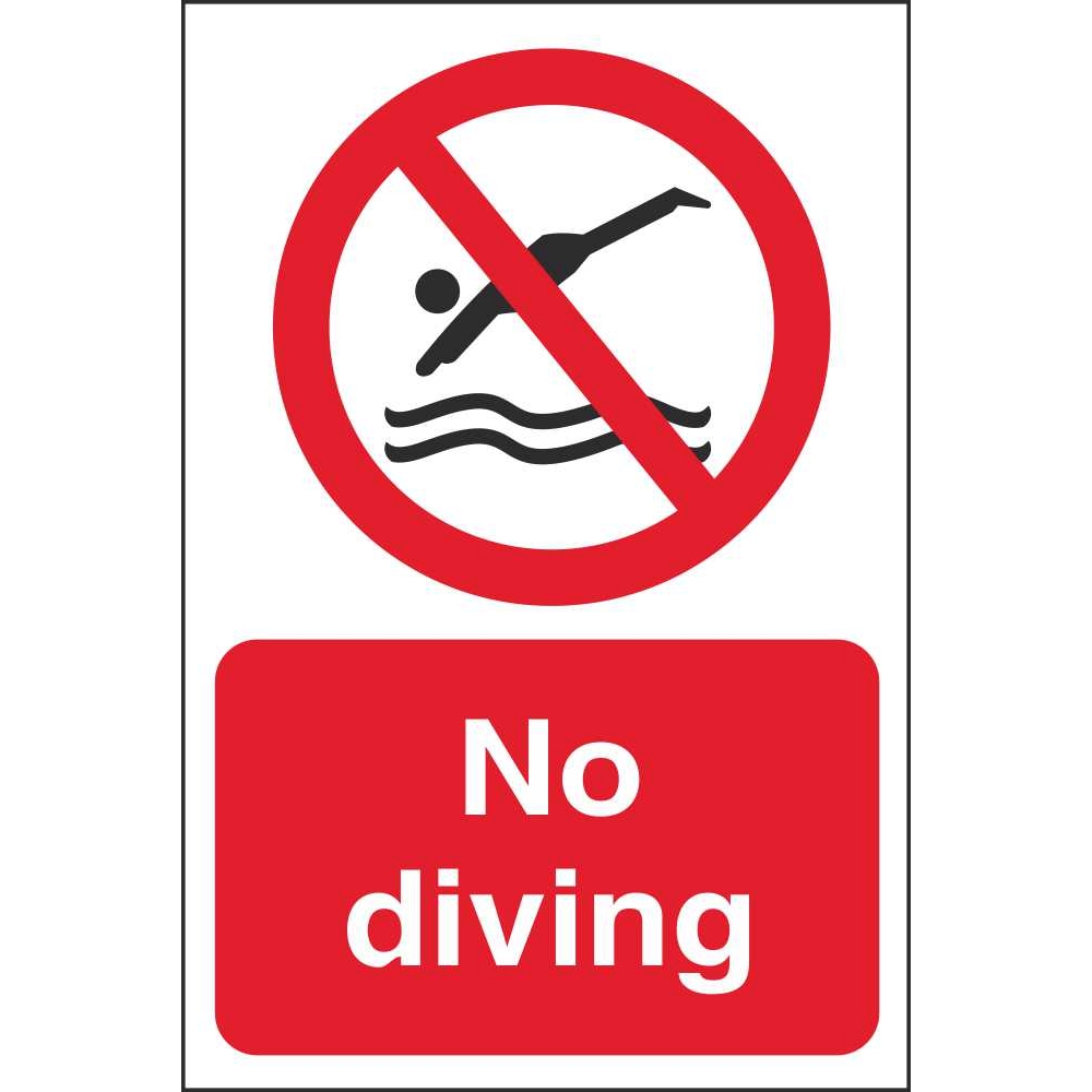 No Diving Signs Prohibitory Water Safety Signs Ireland