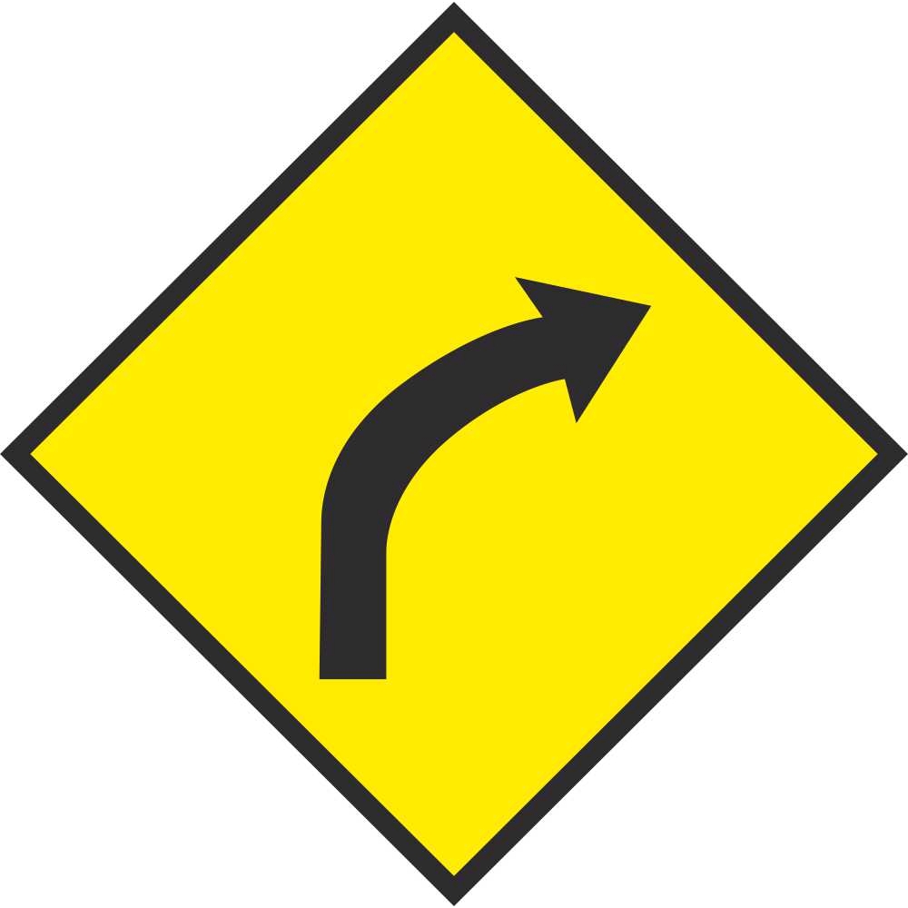 warning-sign-right-bend-symbol-stock-illustration-614650454-shutterstock