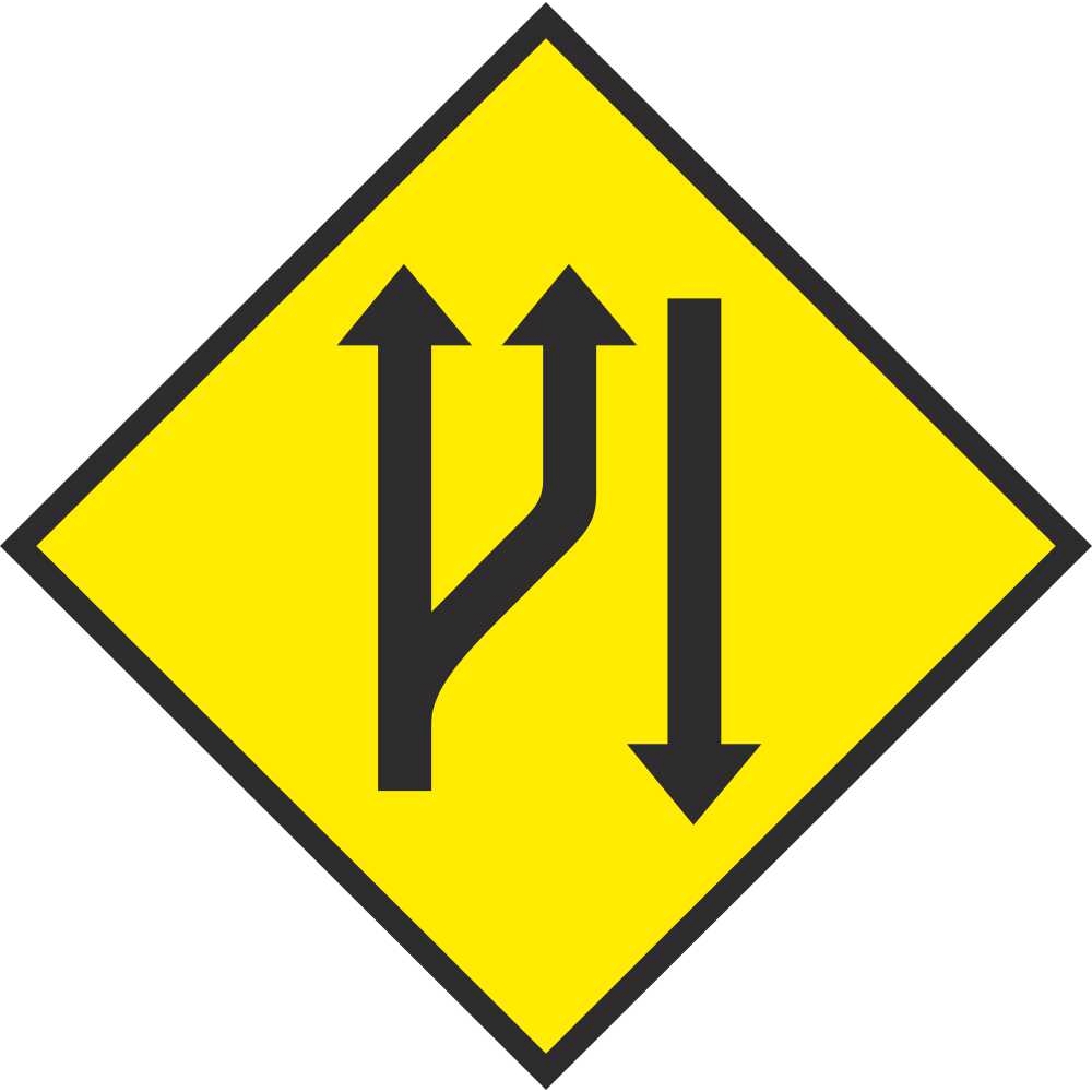 W 103 Start Of Climbing Lane Road Warning Signs Ireland PD Signs