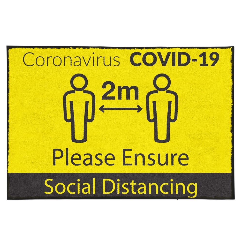 Social Distancing Floor Mat Coronavirus COVID19 Floor Mat