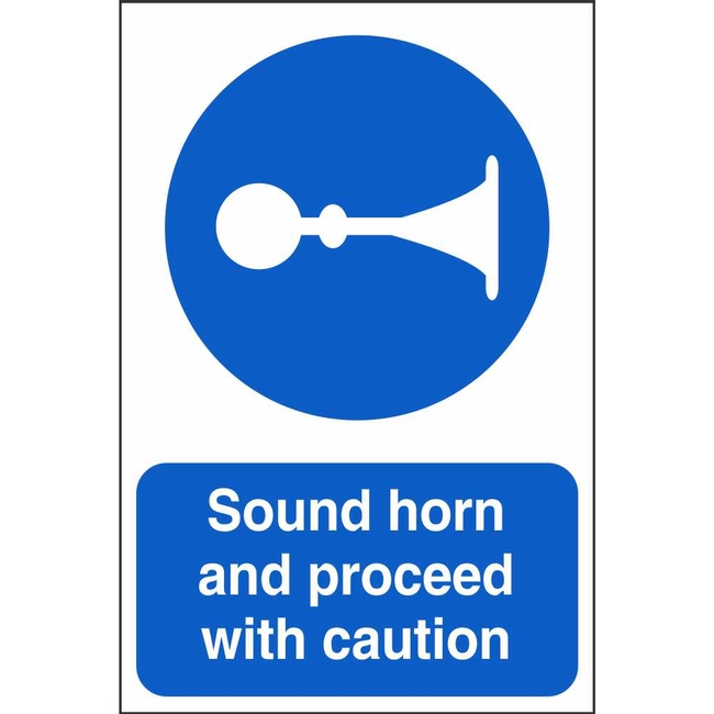 Sound Horn Signs Mandatory Construction Safety Signs Ireland