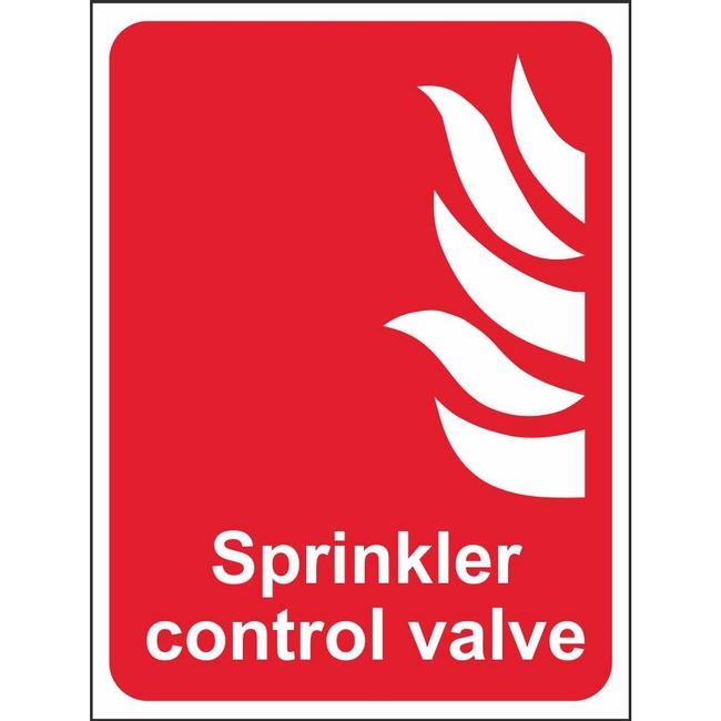 Fire Sprinkler Control Valve Signs Fire Fighting Site Safety Signs