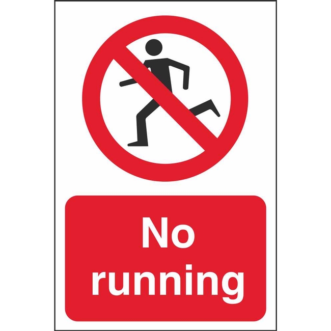 No Running Prohibition Signs Child And School Safety Signs Ireland