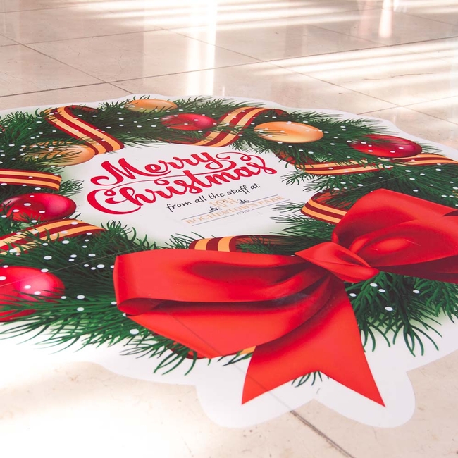 Christmas Floor Signage