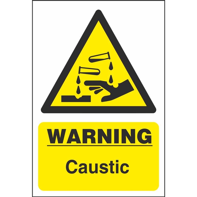 Caustic Chemical Warning Signs Dangerous Goods Safety Signs Ireland