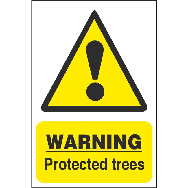 Warning Protected Trees Forestry Signs Forestry Hazard Signs Ireland