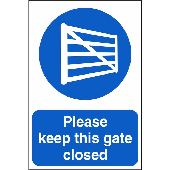 Please Keep This Gate Closed Signs Forestry Mandatory Signs