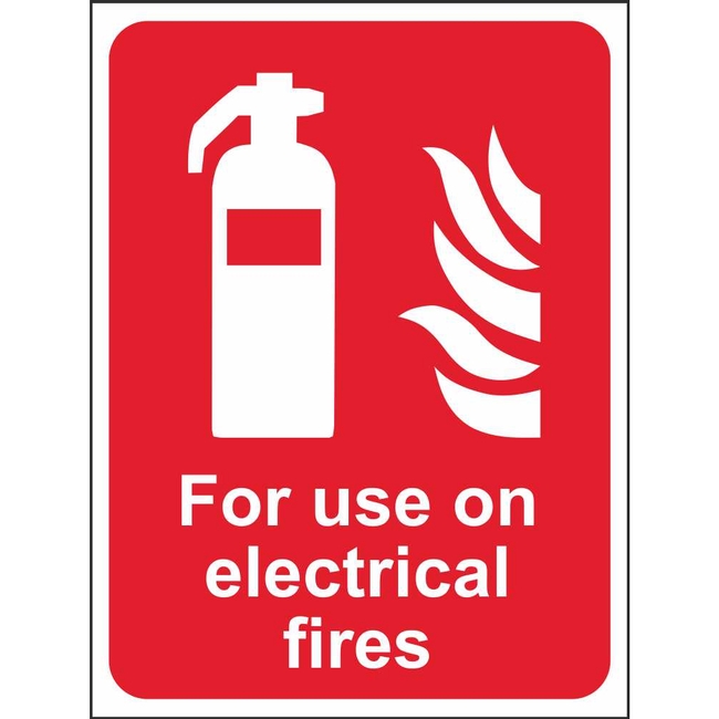 For Use On Electrical Fires Signs Fire Fighting Safety Signs Ireland