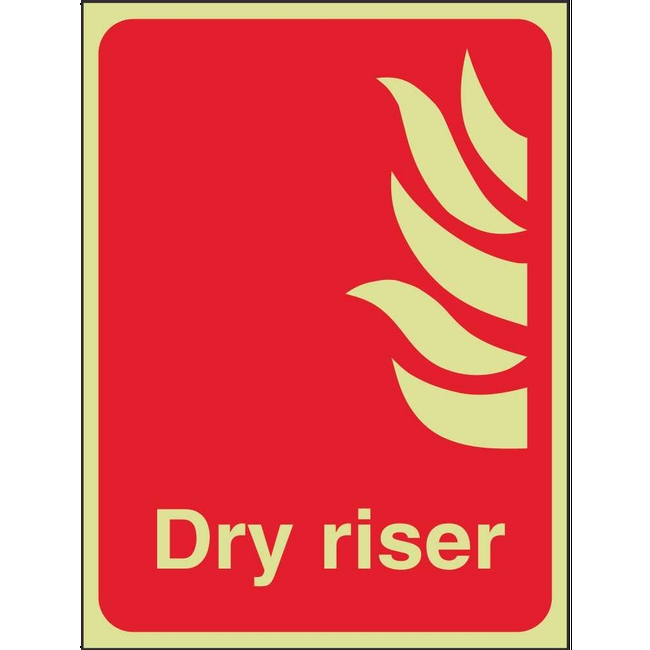 Dry Riser Signs Photoluminescent Fire Fighting Signs Ireland