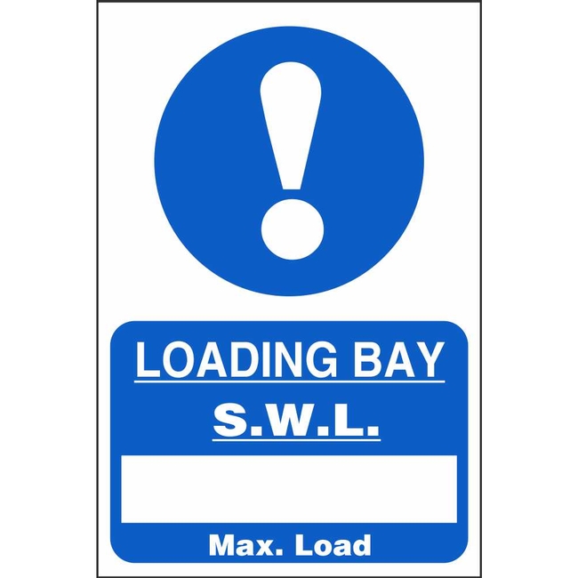 Loading Bay Max Load Signs | Mandatory Workplace Safety Signs Ireland