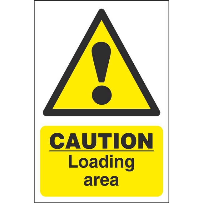 Caution Loading Area Signs | Hazard Workplace Safety Signs Ireland