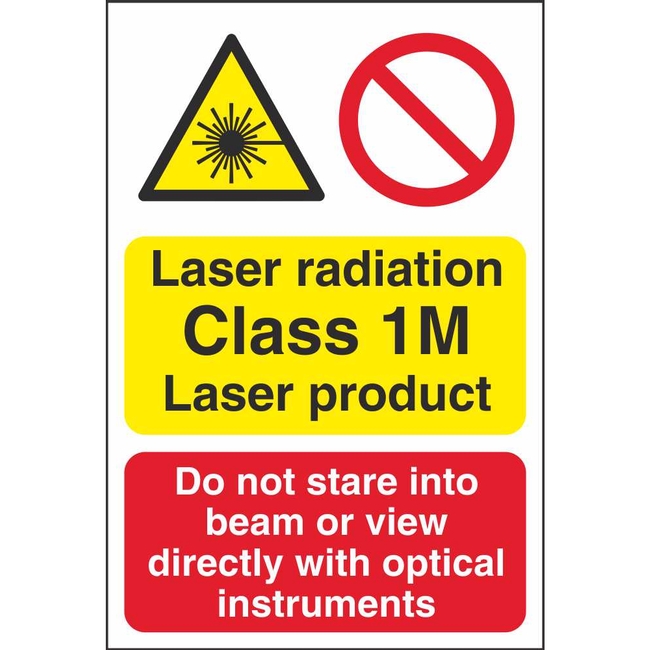 Laser Radiation Class 1M Laser Product Signs Workplace Safety Signs