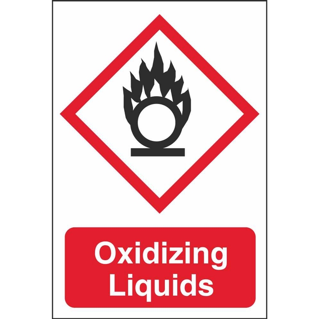 Oxidizing Liquids GHS Physical Hazard Industrial Safety Signs